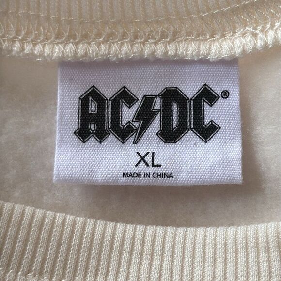 ACDC Grayson‎ Threads Lightning Sweatshirt XL White Graphic Pullover - Picture 6 of 7